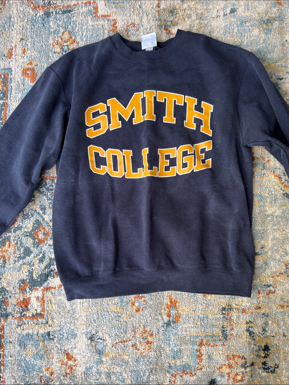 Smith College Navy Crewneck Sweatshirt, SZ M, by Champion